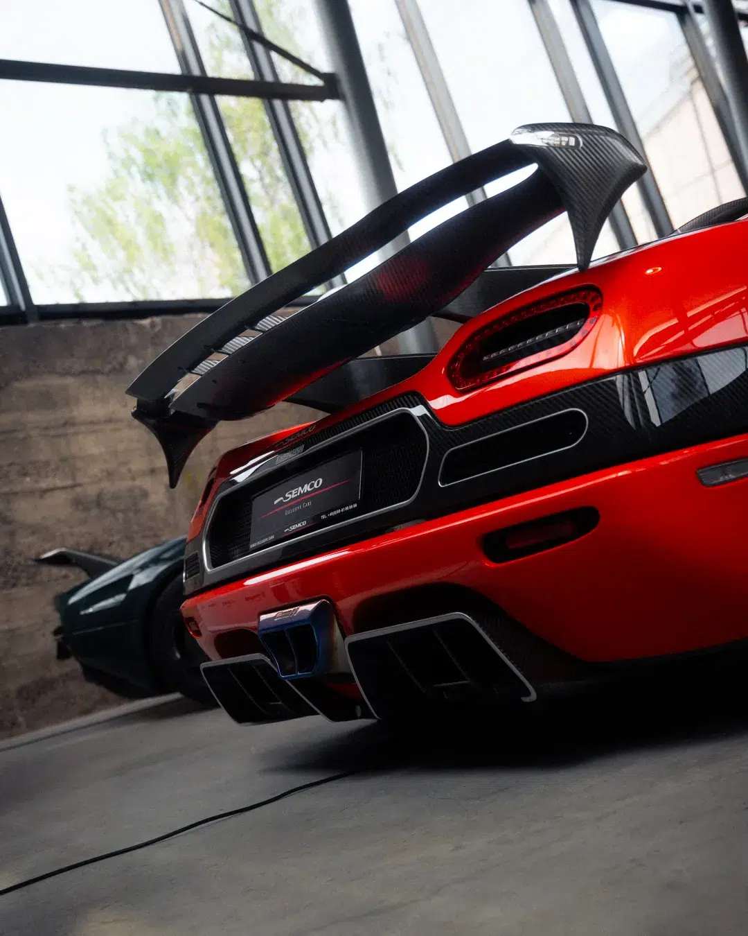 Heckansicht des 1-of-1 Koenigsegg Agera RS auf dem MYLE 24