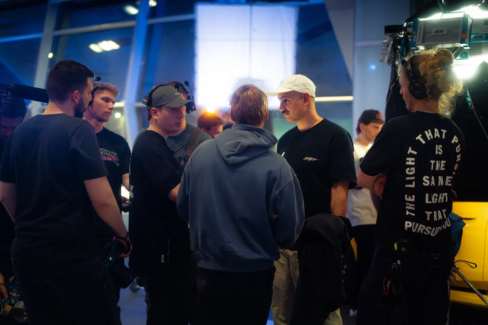 Crew-Foto am Filmset