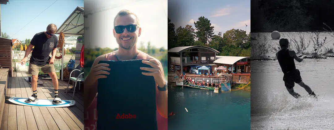 Bild-Collage des Adobe Commu nity Wakeboard Days 2024